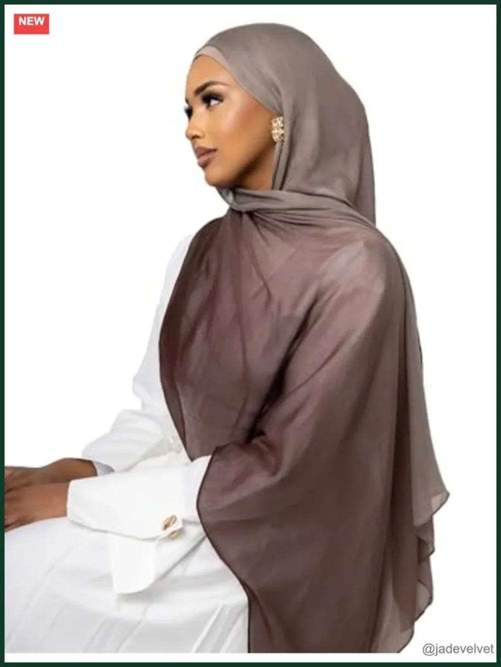 Ombre Modal Hijab Scarf Muslim Soft Lightweight Headscarf